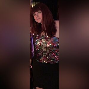 Wild Fable sequin multicolor tube top size XXL but runs small fits 36C/D